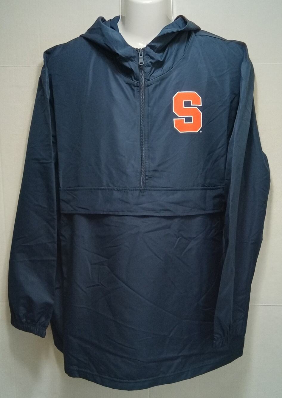 Syracuse Orange NCAA 1/4 Zip Wiindbreaker with Hood Men's 2XL